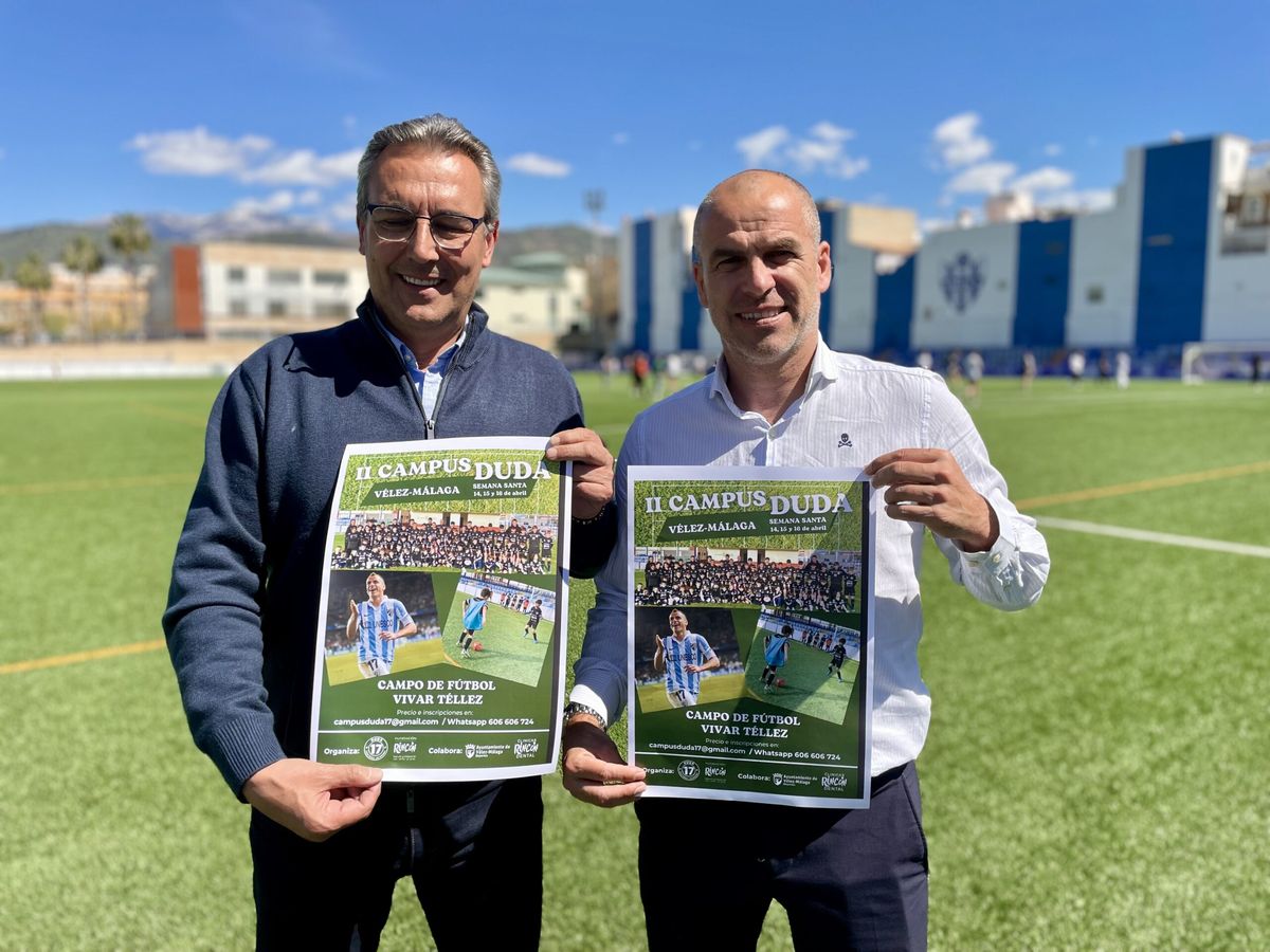 El II Campus Duda Vélez-Málaga Semana Santa aúna el mejor fútbol y la formación más completa en el estadio Vivar Téllez