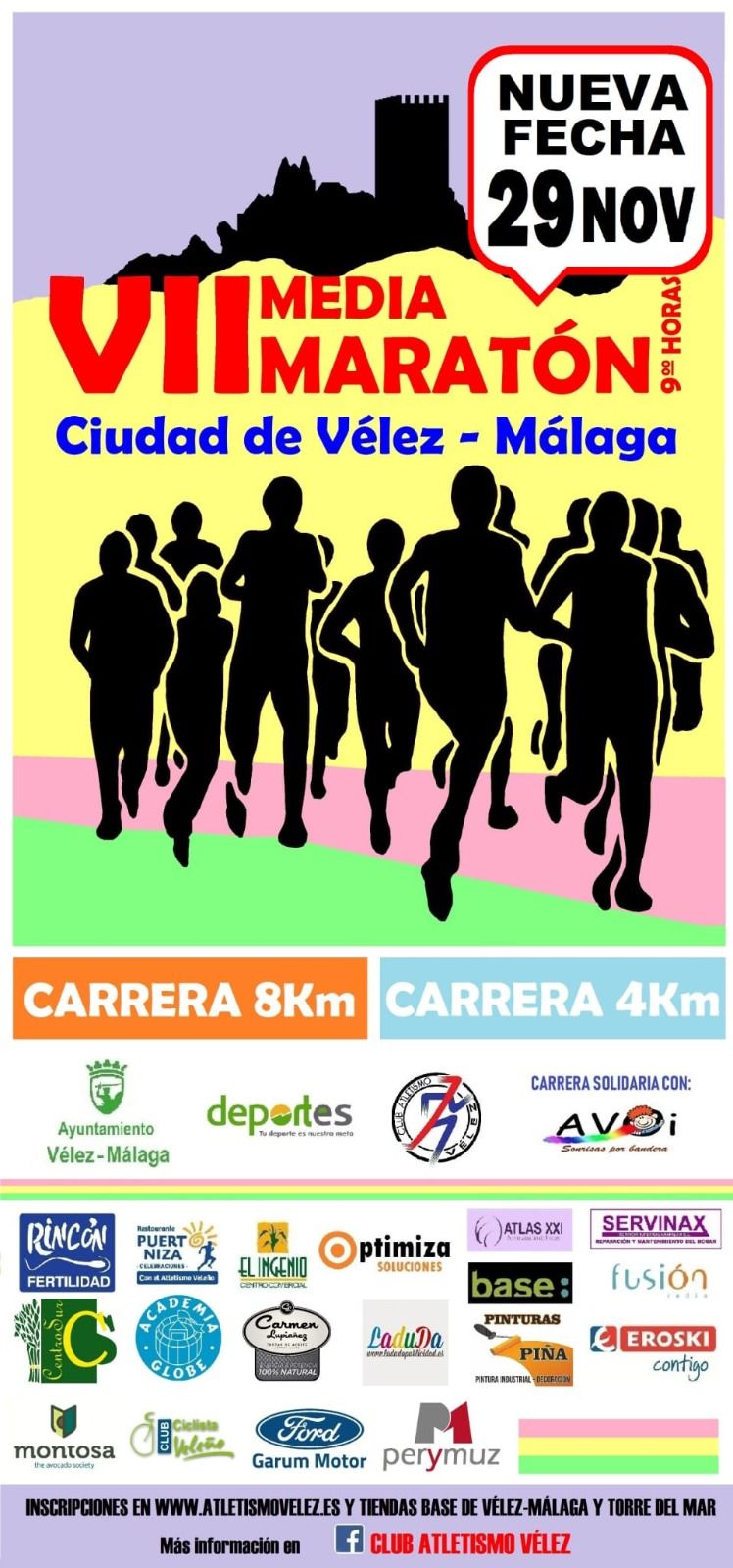 La VII Media Maratón ciudad de Vélez Málaga se celebrará el próximo 29 de noviembre