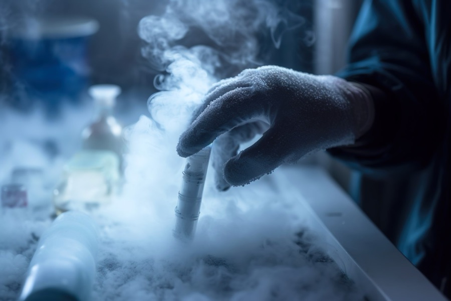 Muestras conservadas en frío en el laboratorio